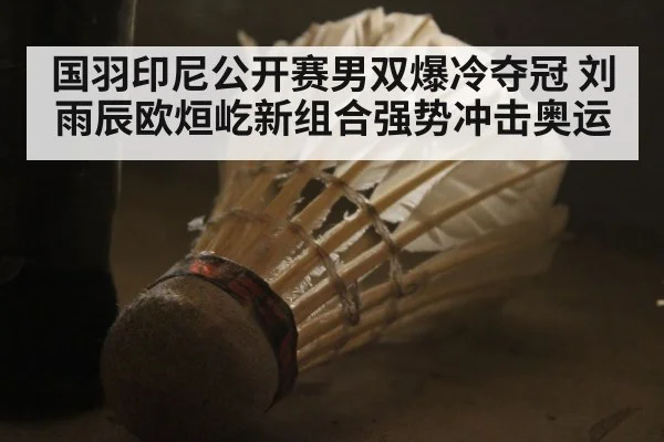 国羽印尼公开赛男双爆冷夺冠 刘雨辰欧烜屹新组合强势冲击奥运
